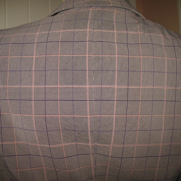 Vintage Y2K 90s Tracy Evans Plaid Blazer Jacket Preppy Academia Corpcore Office - Picture 8 of 8